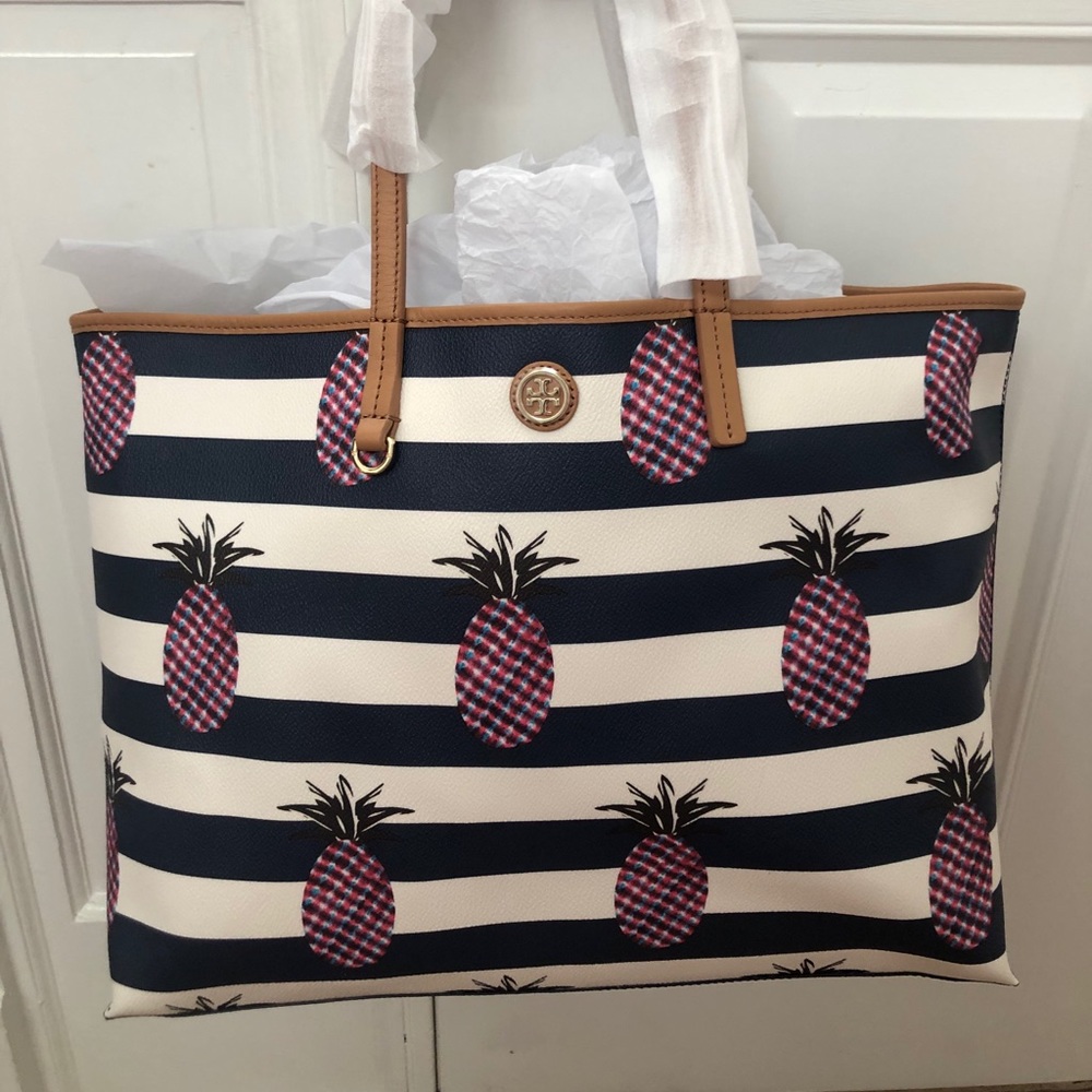Tory Burch Pineapple Kensington Tote